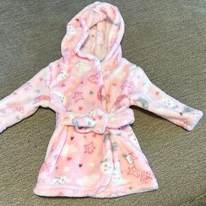 Cozy Pink infant bathrobe size 0-9 months